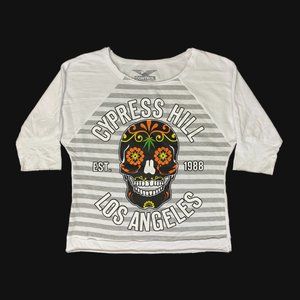 Control Industry Cypress Hill Day of the Dead Raglan Tee, Women's Size M - Multi